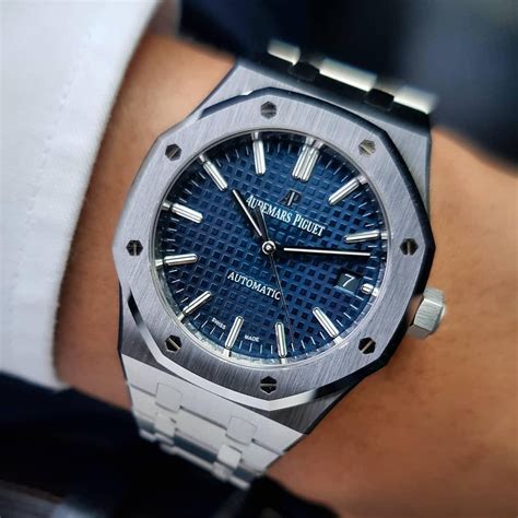 audemars piguet 15450 blue dial|royal oak 37mm 15450.